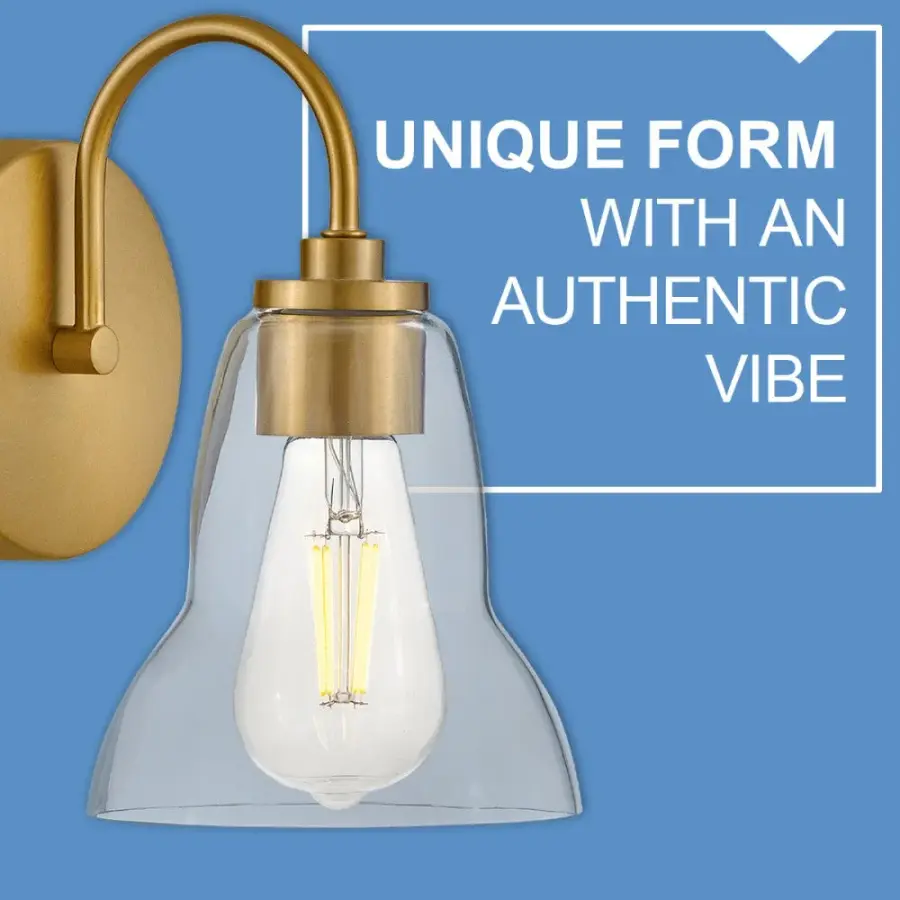 Vera Medium Three Light Vanity in Lacquered Brass - Image 6