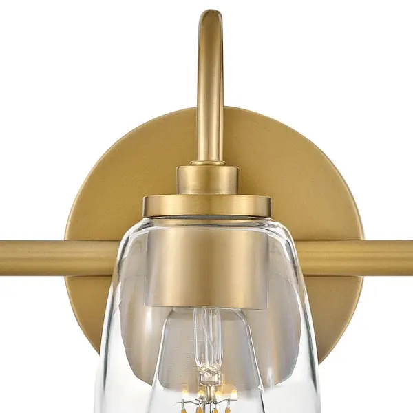 Vera Medium Three Light Vanity in Lacquered Brass - Image 7