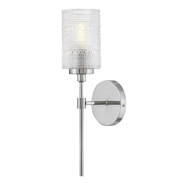 Mabel Medium Single Light Sconce in Chrome - Image 1