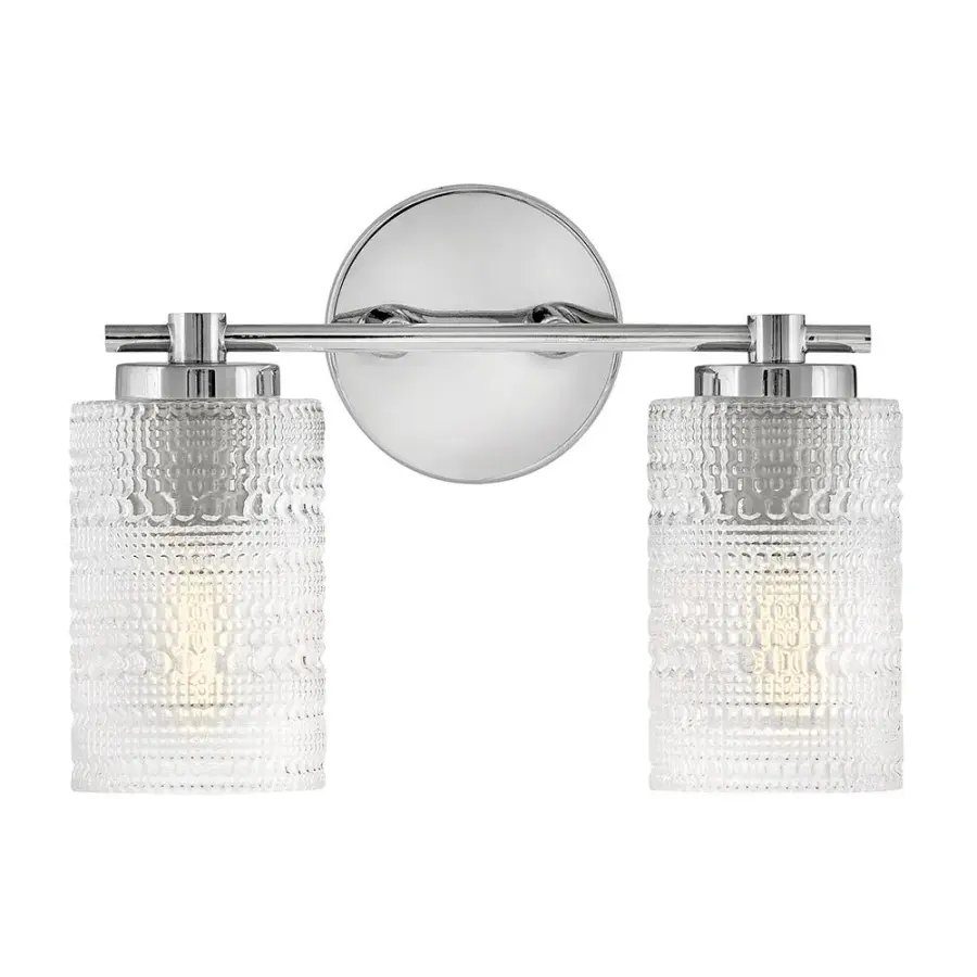 Mabel Small Two Light Vanity in Chrome - Image 4