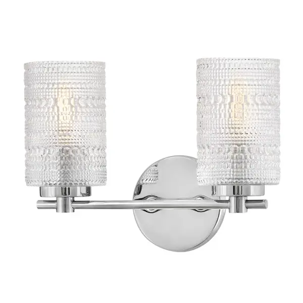 Mabel Small Two Light Vanity in Chrome - Image 5