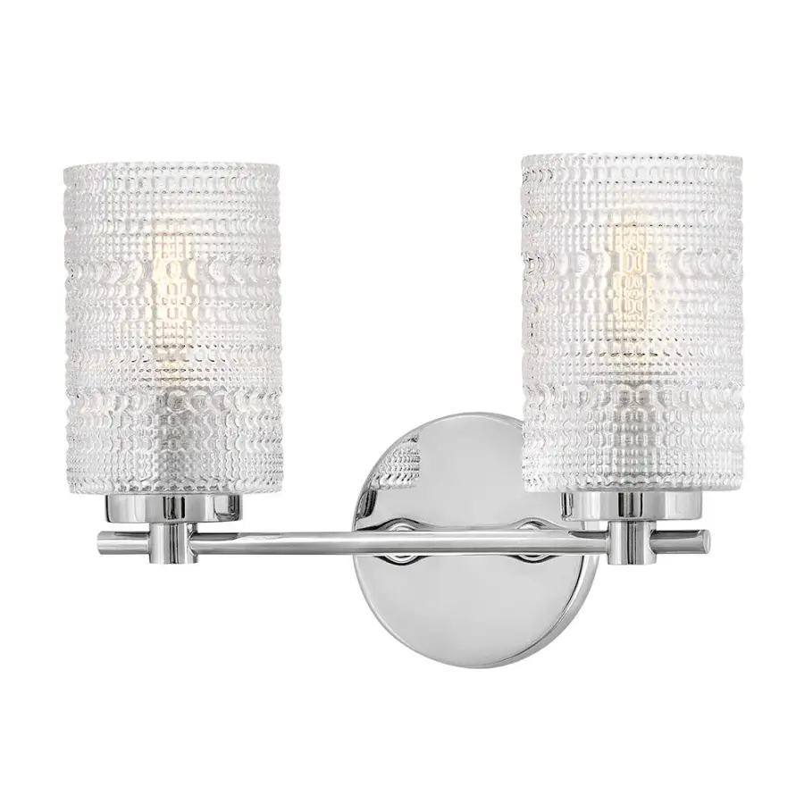 Mabel Small Two Light Vanity in Chrome - Image 5