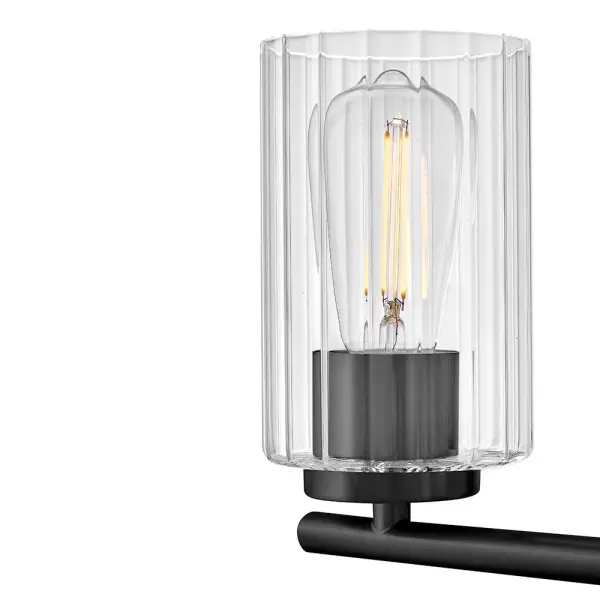 Leta Small Two Light Vanity in Black - Image 4