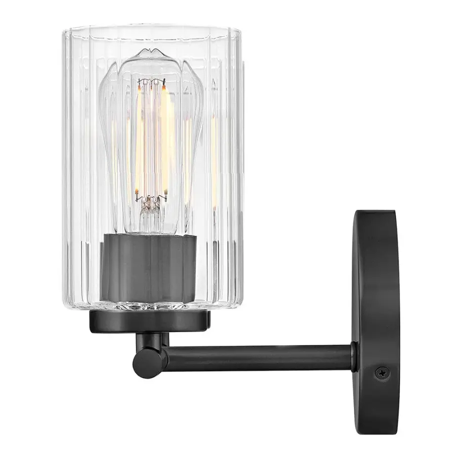 Leta Small Two Light Vanity in Black - Image 5