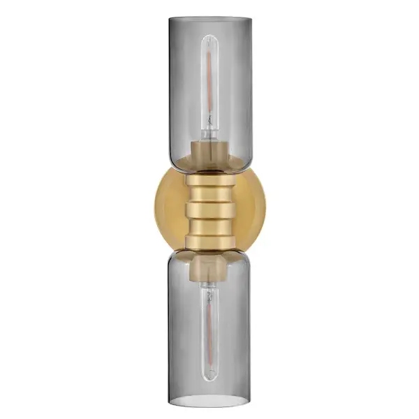 Naomi Medium Two Light Sconce in Lacquered Brass - Image 2