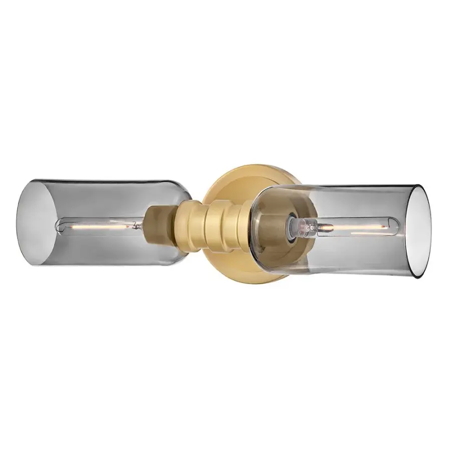 Naomi Medium Two Light Sconce in Lacquered Brass - Image 3