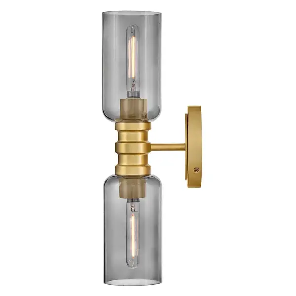 Naomi Medium Two Light Sconce in Lacquered Brass - Image 5