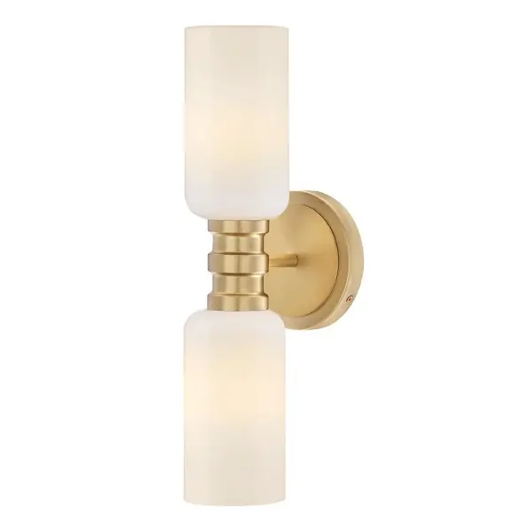 Naomi Medium Two Light Sconce in Lacquered Brass - Image 1