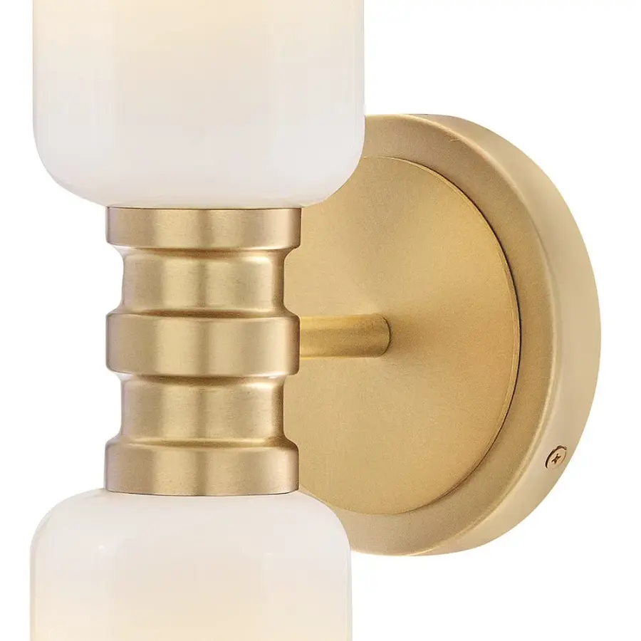 Naomi Medium Two Light Sconce in Lacquered Brass - Image 3