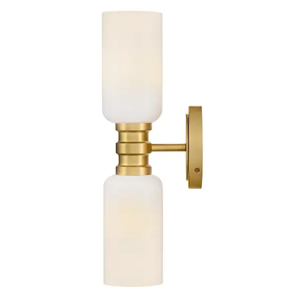 Naomi Medium Two Light Sconce in Lacquered Brass - Image 5