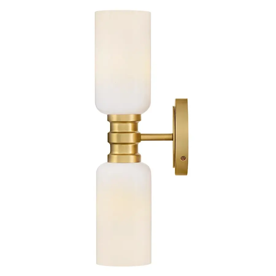 Naomi Medium Two Light Sconce in Lacquered Brass - Image 5