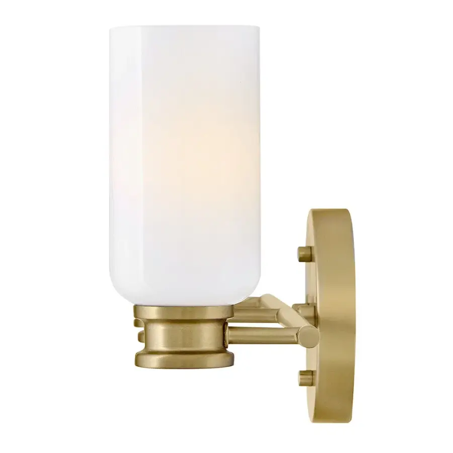 Naomi Medium Three Light Vanity in Lacquered Brass - Image 4