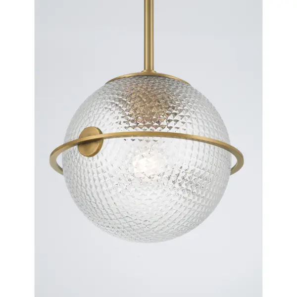 Luniva 9" Mini Pendant in Legacy Brass - Image 5