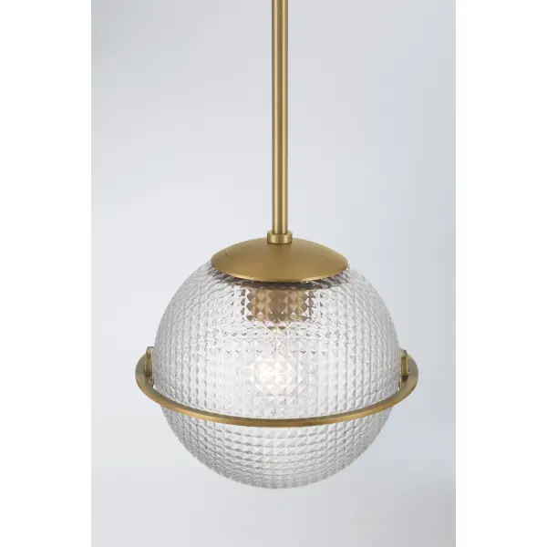 Luniva 9" Mini Pendant in Legacy Brass - Image 6