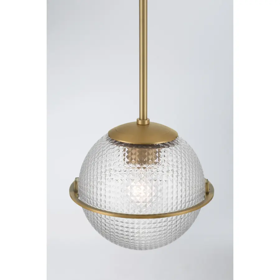 Luniva 9" Mini Pendant in Legacy Brass - Image 6