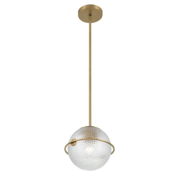 Luniva 9" Mini Pendant in Legacy Brass - Image 7