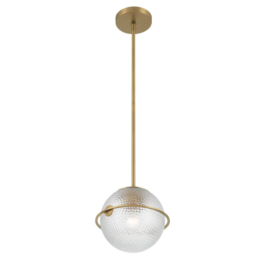 Luniva 9" Mini Pendant in Legacy Brass - Image 7