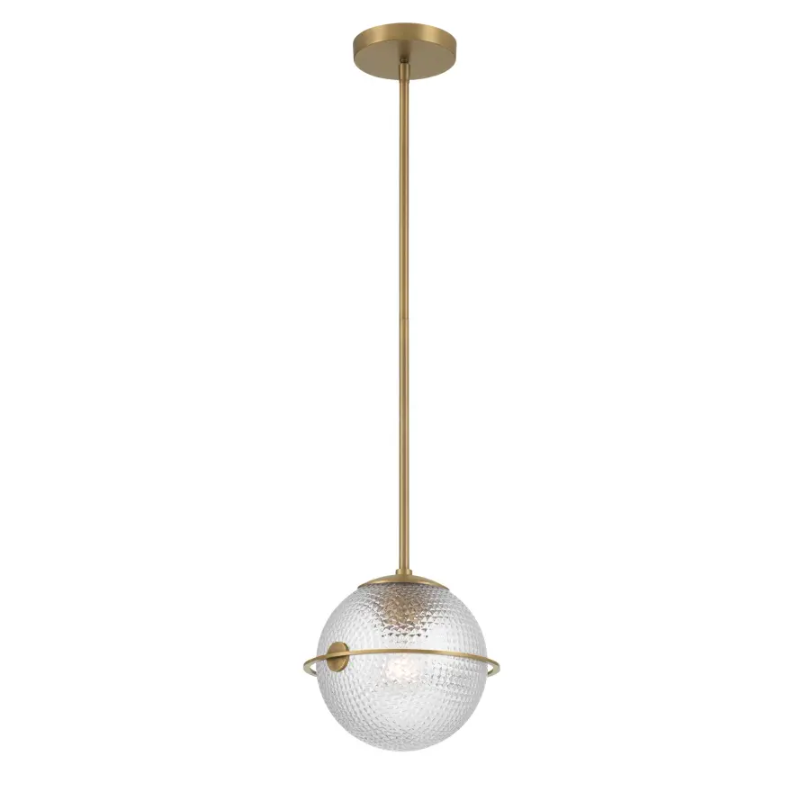 Luniva 9" Mini Pendant in Legacy Brass - Image 8