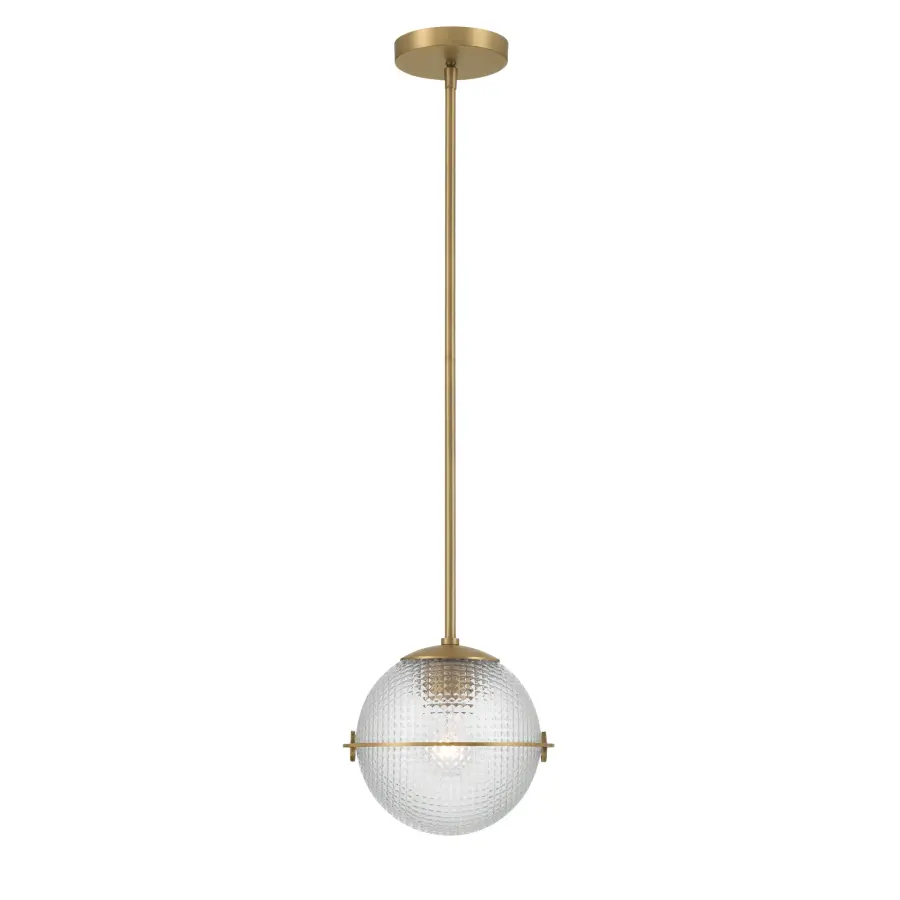 Luniva 9" Mini Pendant in Legacy Brass - Image 9
