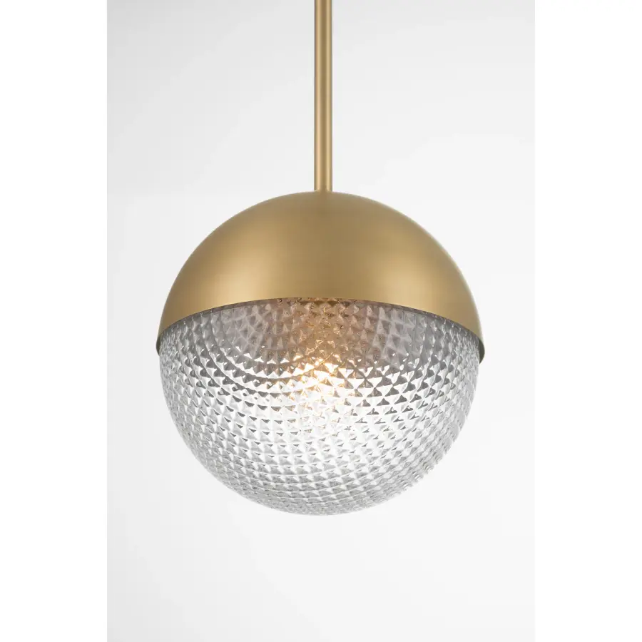 Luniva 8" Mini Pendant in Legacy Brass - Image 6