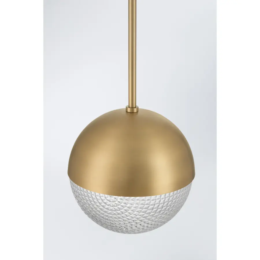 Luniva 8" Mini Pendant in Legacy Brass - Image 7