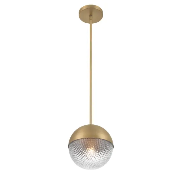 Luniva 8" Mini Pendant in Legacy Brass - Image 8
