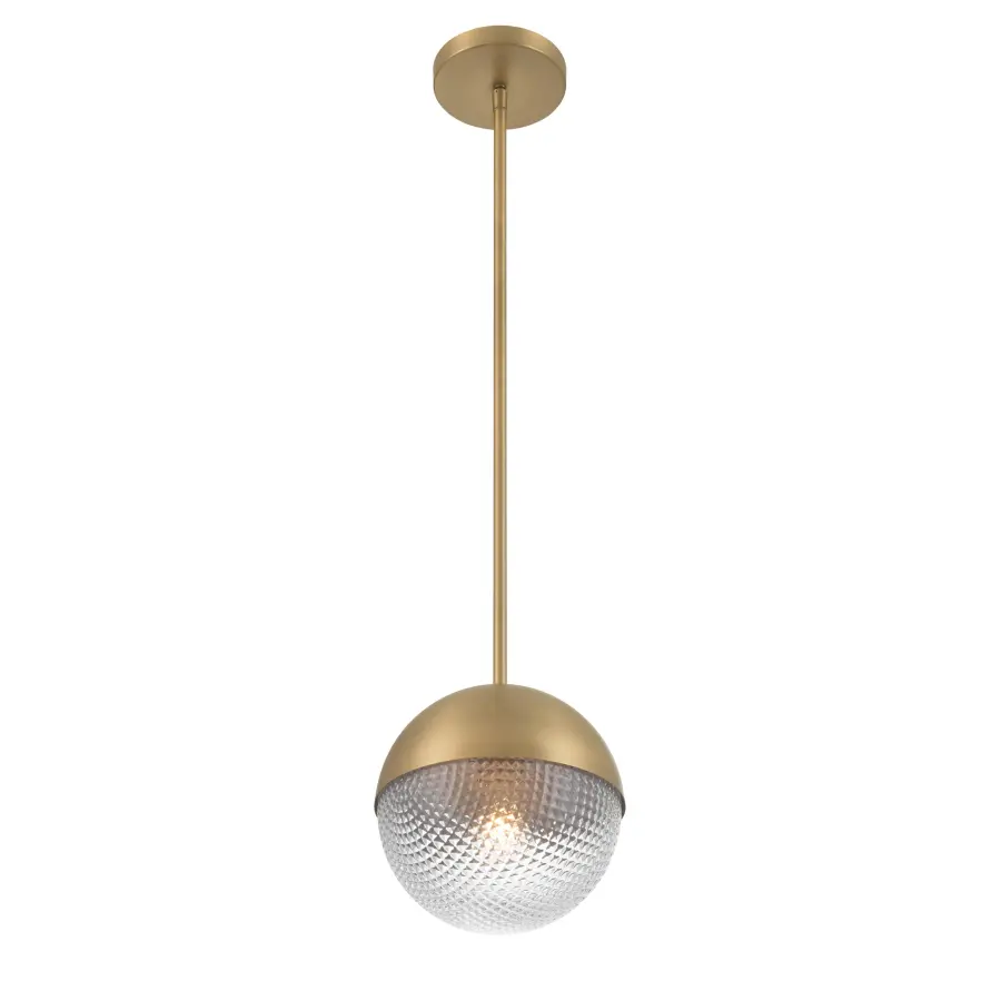 Luniva 8" Mini Pendant in Legacy Brass - Image 8