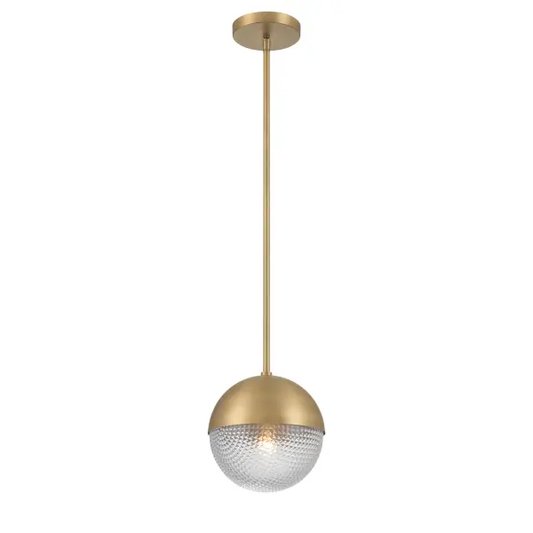 Luniva 8" Mini Pendant in Legacy Brass - Image 9