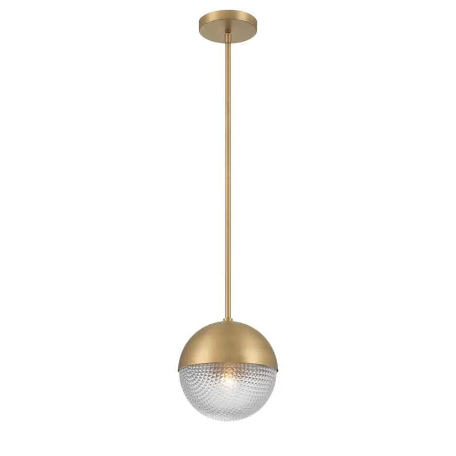 Luniva 8" Mini Pendant in Legacy Brass - Image 9