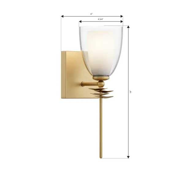 Elowen 14.25" High 1-Light Bath Sconce - Image 4