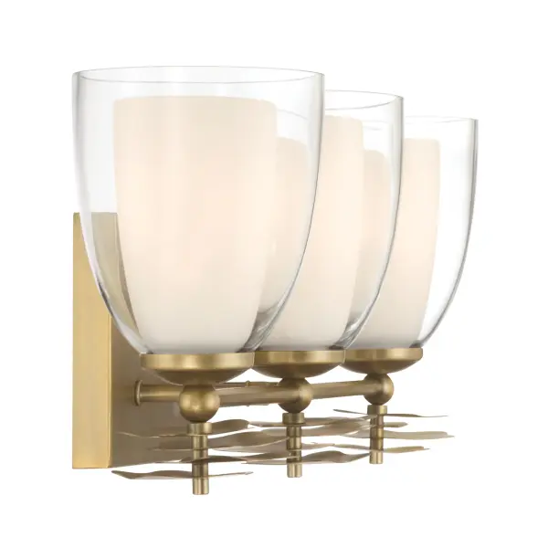 Elowen 3-Light Vanity in Legacy Brass - Image 3