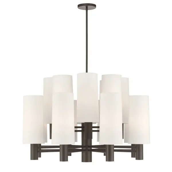 Draxen 34" 16-Light Chandelier in Dark Bronze - Image 11