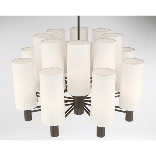 Draxen 34" 16-Light Chandelier in Dark Bronze - Image 6