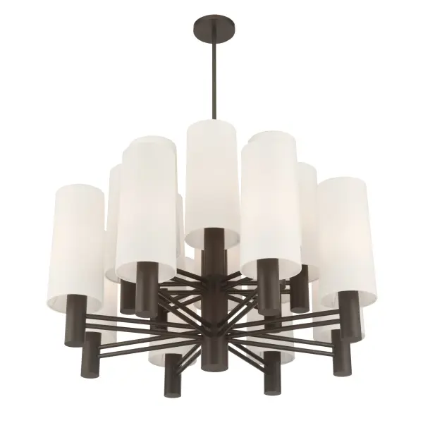 Draxen 34" 16-Light Chandelier in Dark Bronze - Image 9