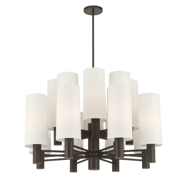 Draxen 34" 16-Light Chandelier in Dark Bronze - Image 10