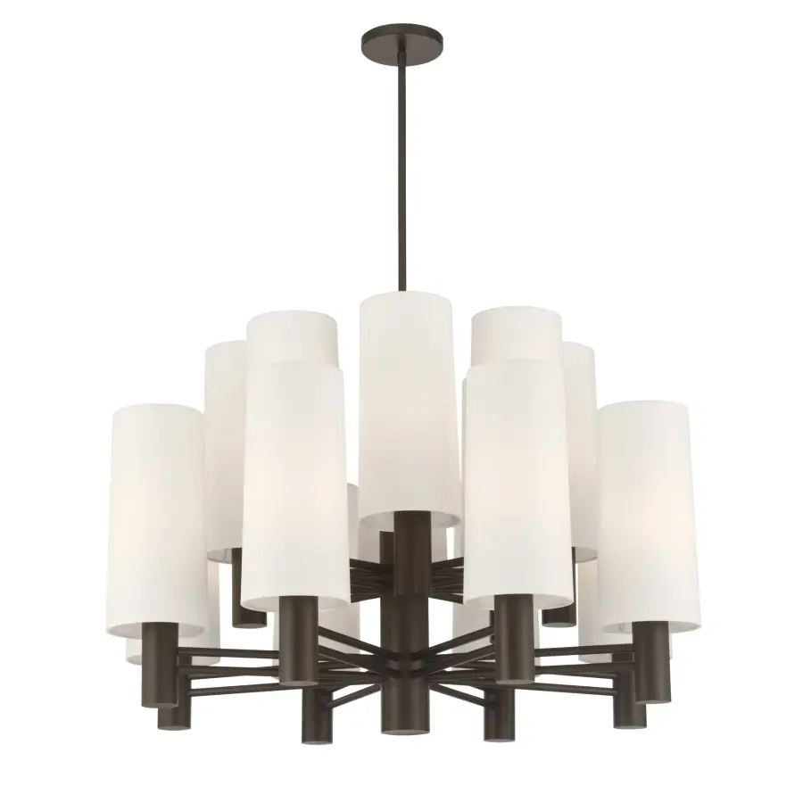 Draxen 34" 16-Light Chandelier in Dark Bronze - Image 10