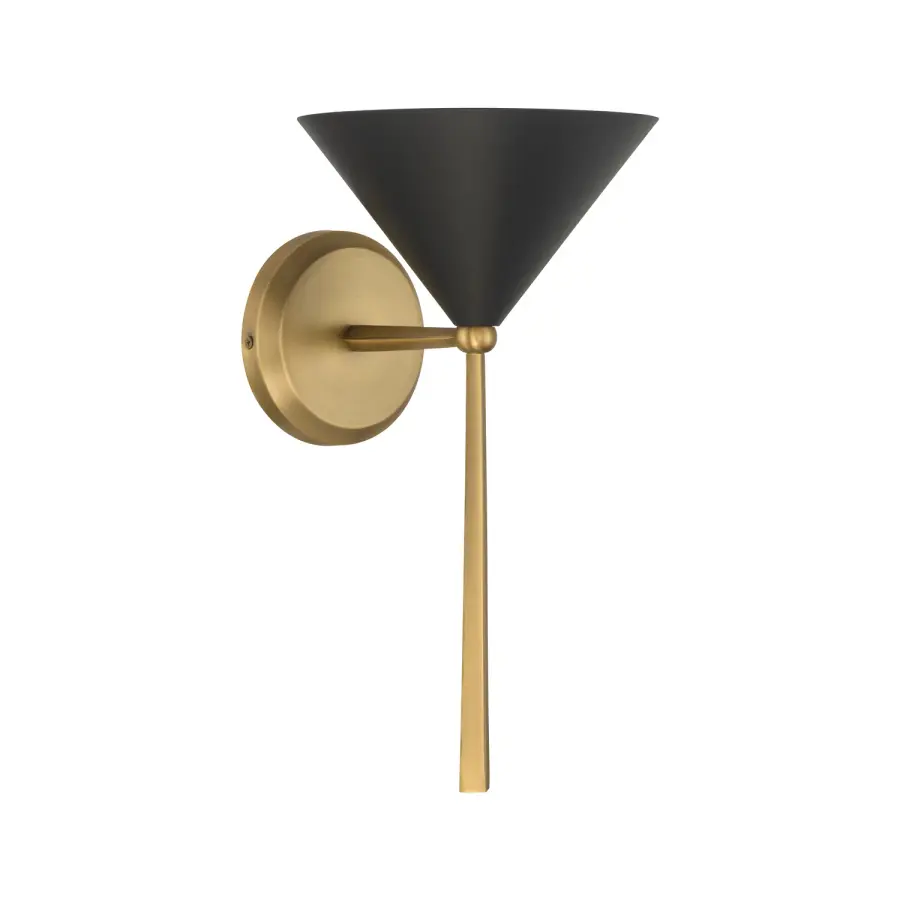 Cortan 15" 1-Light Bath Sconce in Legacy Brass - Image 1