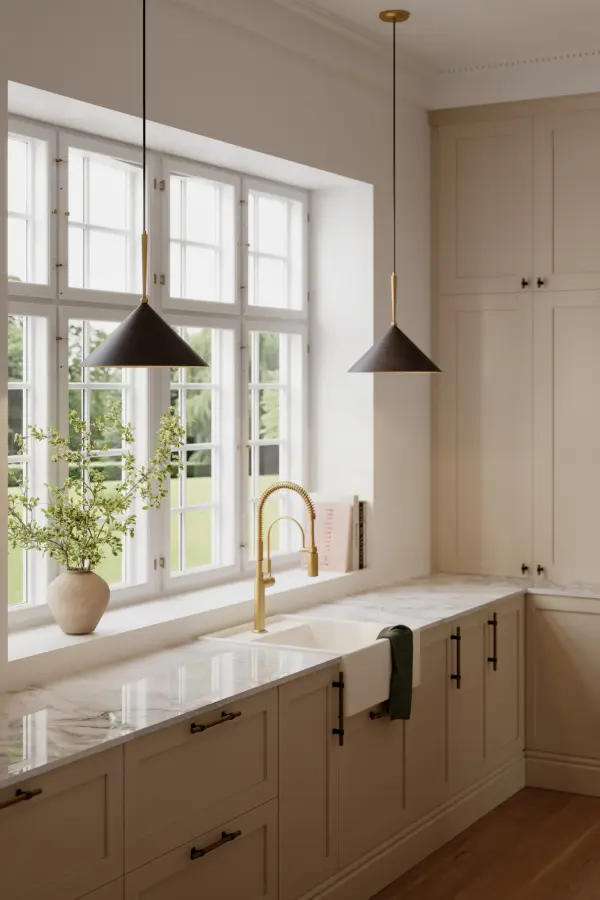 Cortan 16" 1-Light Pendant in Legacy Brass - Image 3