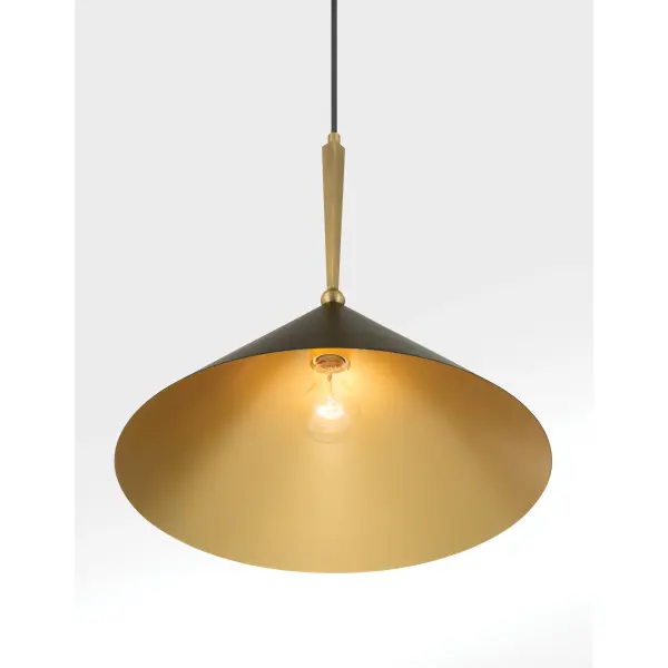 Cortan 16" 1-Light Pendant in Legacy Brass - Image 6