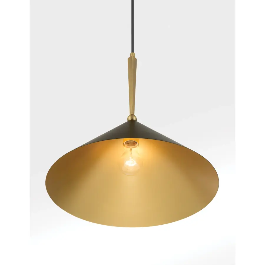 Cortan 16" 1-Light Pendant in Legacy Brass - Image 6