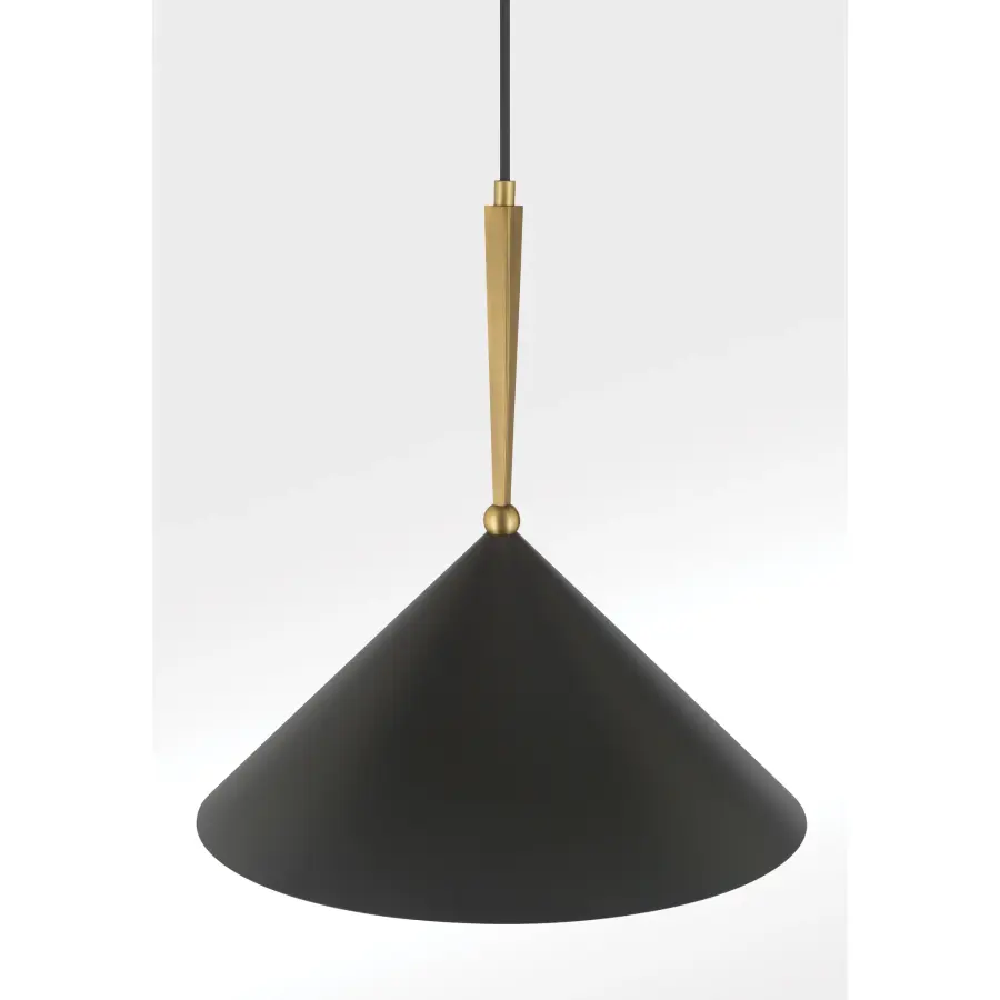 Cortan 16" 1-Light Pendant in Legacy Brass - Image 7