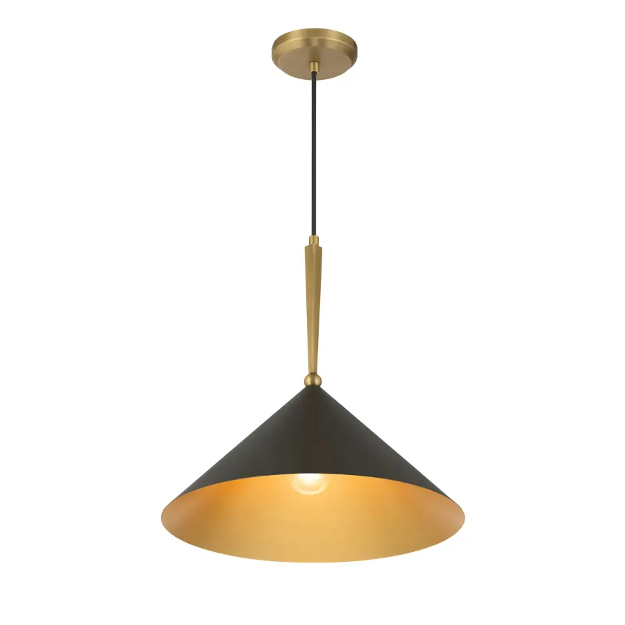 Cortan 16" 1-Light Pendant in Legacy Brass - Image 8