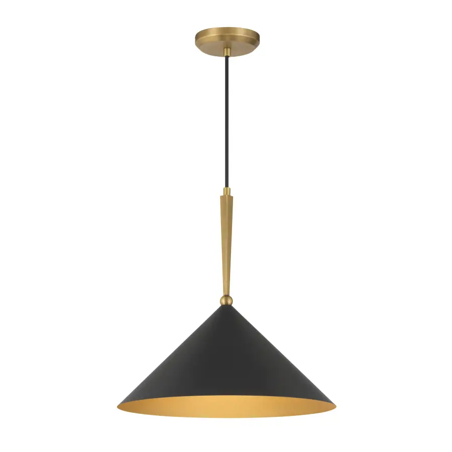 Cortan 16" 1-Light Pendant in Legacy Brass - Image 9