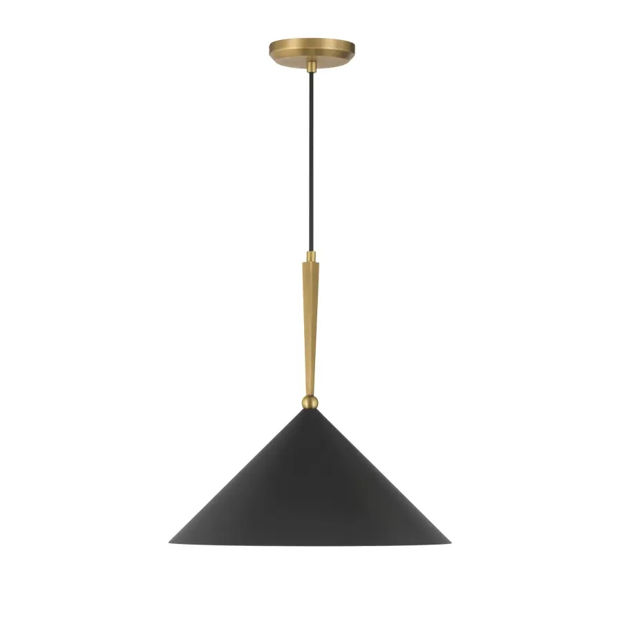 Cortan 16" 1-Light Pendant in Legacy Brass - Image 10