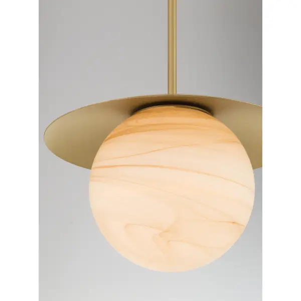 Olenne 14" 1-Light Pendant in Legacy Brass - Image 6
