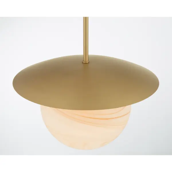 Olenne 14" 1-Light Pendant in Legacy Brass - Image 7