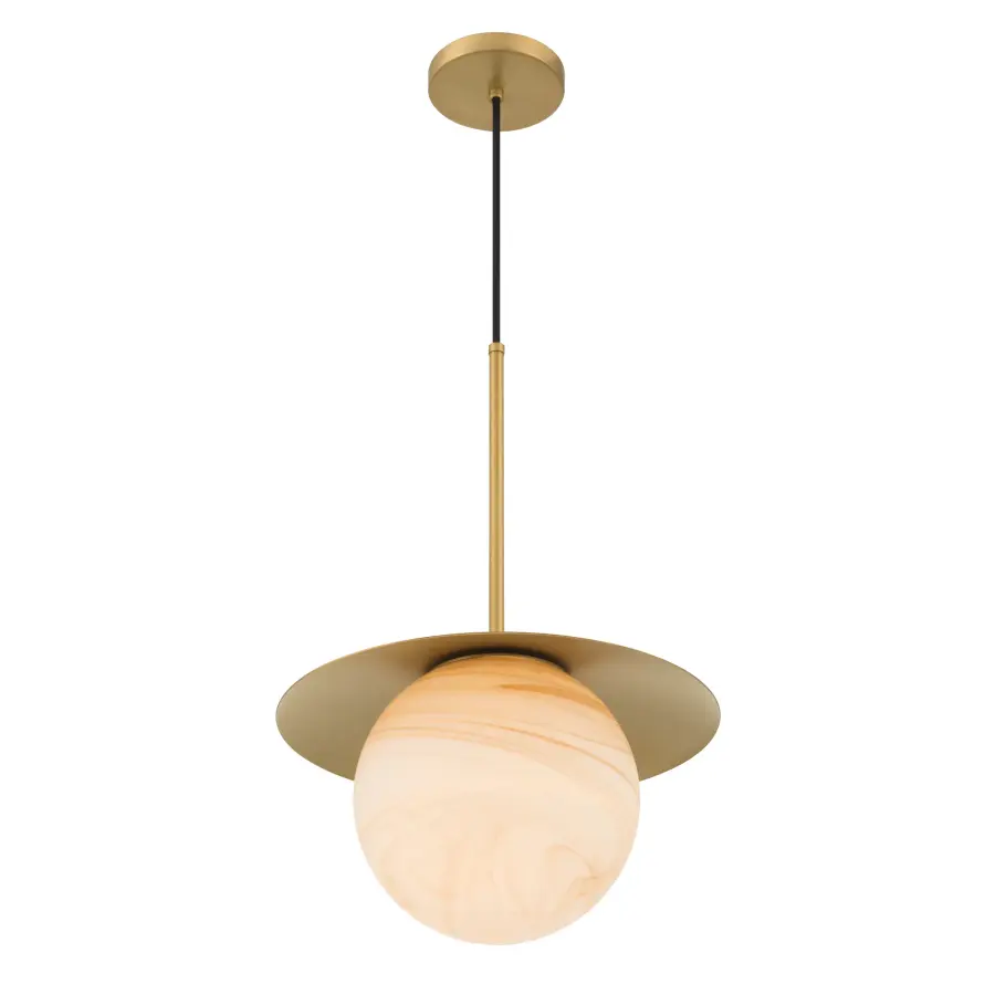 Olenne 14" 1-Light Pendant in Legacy Brass - Image 8