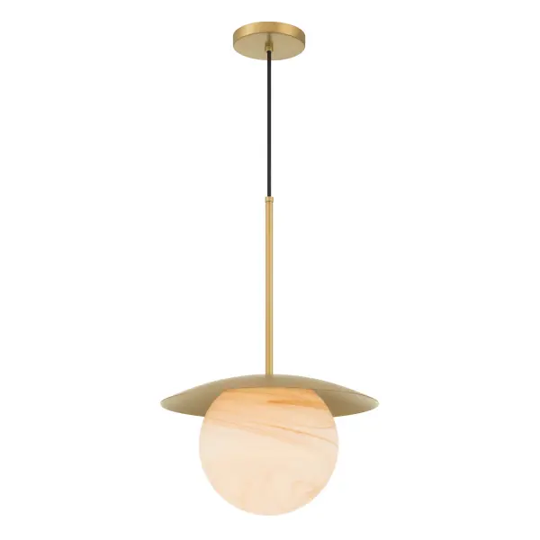 Olenne 14" 1-Light Pendant in Legacy Brass - Image 9