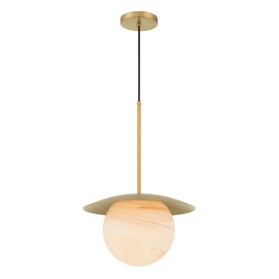Olenne 14" 1-Light Pendant in Legacy Brass - Image 9