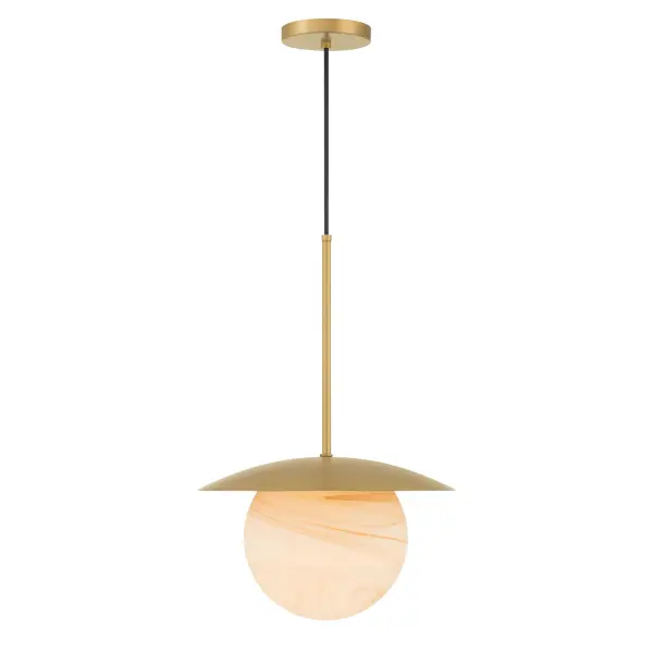 Olenne 14" 1-Light Pendant in Legacy Brass - Image 10
